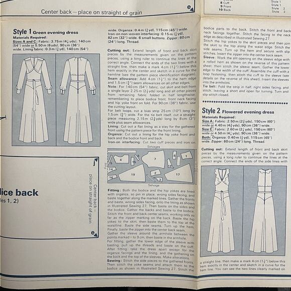 Vintage Designer Sewing Patterns Uncut Lot Of 4 Evening Dress Nightdress Blouse - Picture 3 of 12